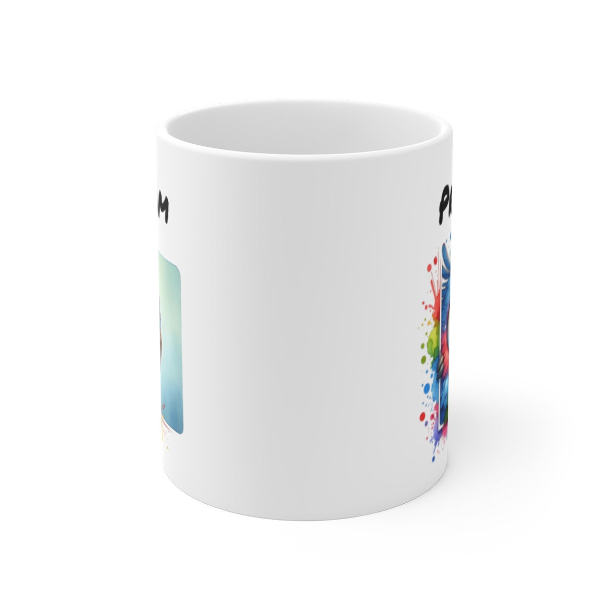 Tasse Personnalisable Perroquet Mignon – Mug Prénom Illustration Tropicale Colorée – Cadeau Animal Exotique 325ml