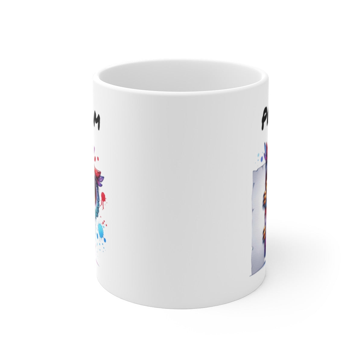 Tasse Personnalisable Hibou Mignon – Mug Prénom Illustration Colorée – Cadeau Animal Nocturne Bohème 325ml