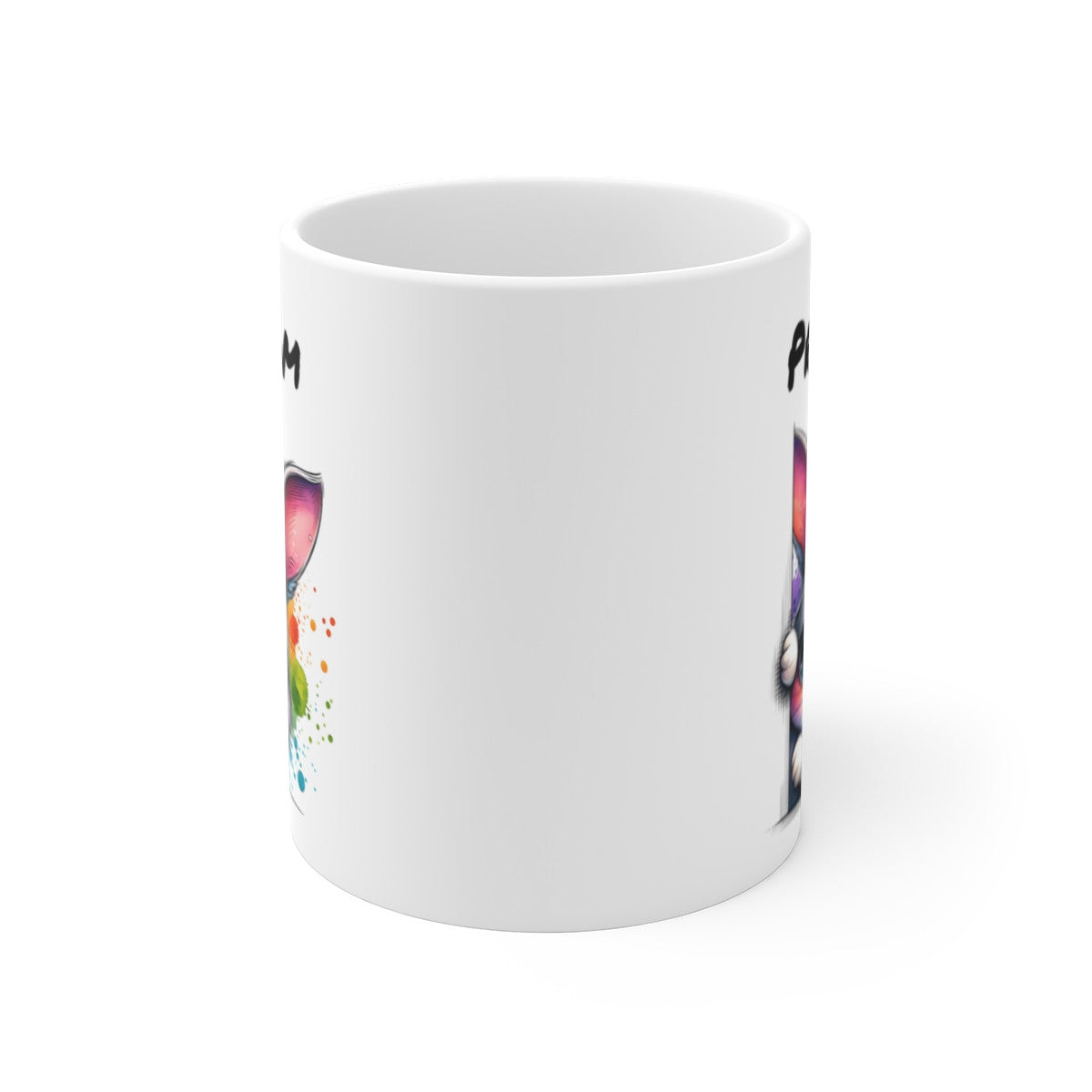 Tasse Personnalisable Lapin Mignon – Mug Prénom Illustration Colorée – Cadeau Animal Printemps Pâques 325ml