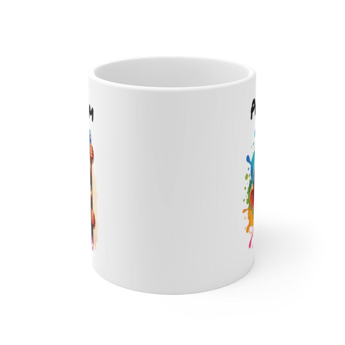 Tasse Personnalisable Singe Mignon – Mug Prénom Illustration Colorée – Cadeau Animal Tropical Rigolo 325ml
