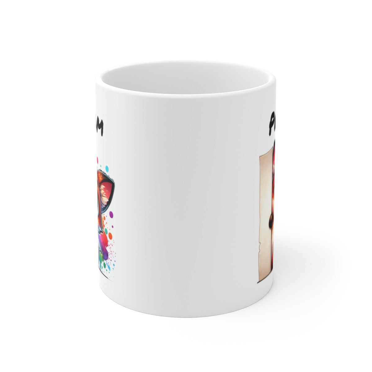 Tasse Personnalisable Renard Mignon – Mug Prénom Illustration Colorée – Cadeau Animal Forêt Rigolo 325ml