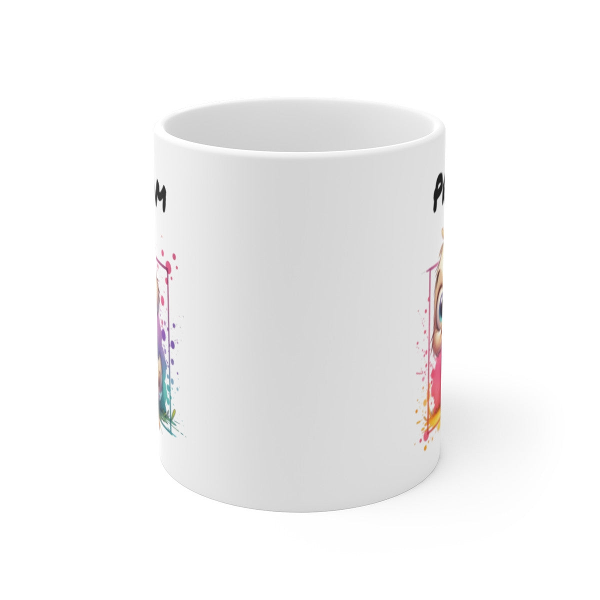 Tasse Personnalisable Caneton Blanc Mignon – Mug Prénom Illustration Colorée – Cadeau Animal Doux Rigolo 325ml