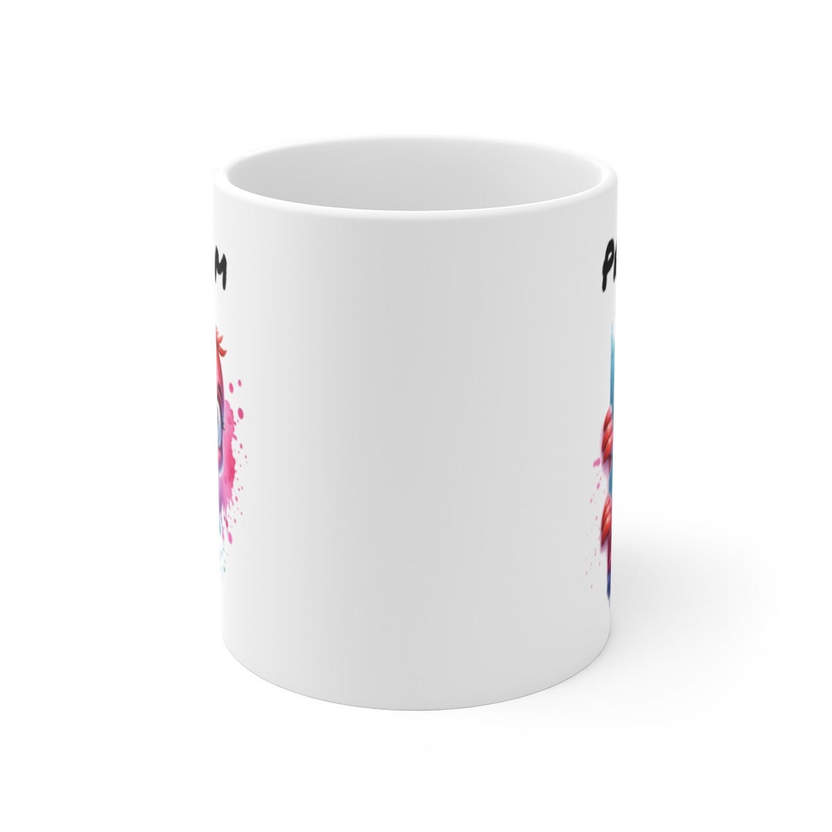 Tasse Personnalisable Flamant Rose – Mug Prénom Illustration Colorée Tropicale – Cadeau Animal Exotique 325ml