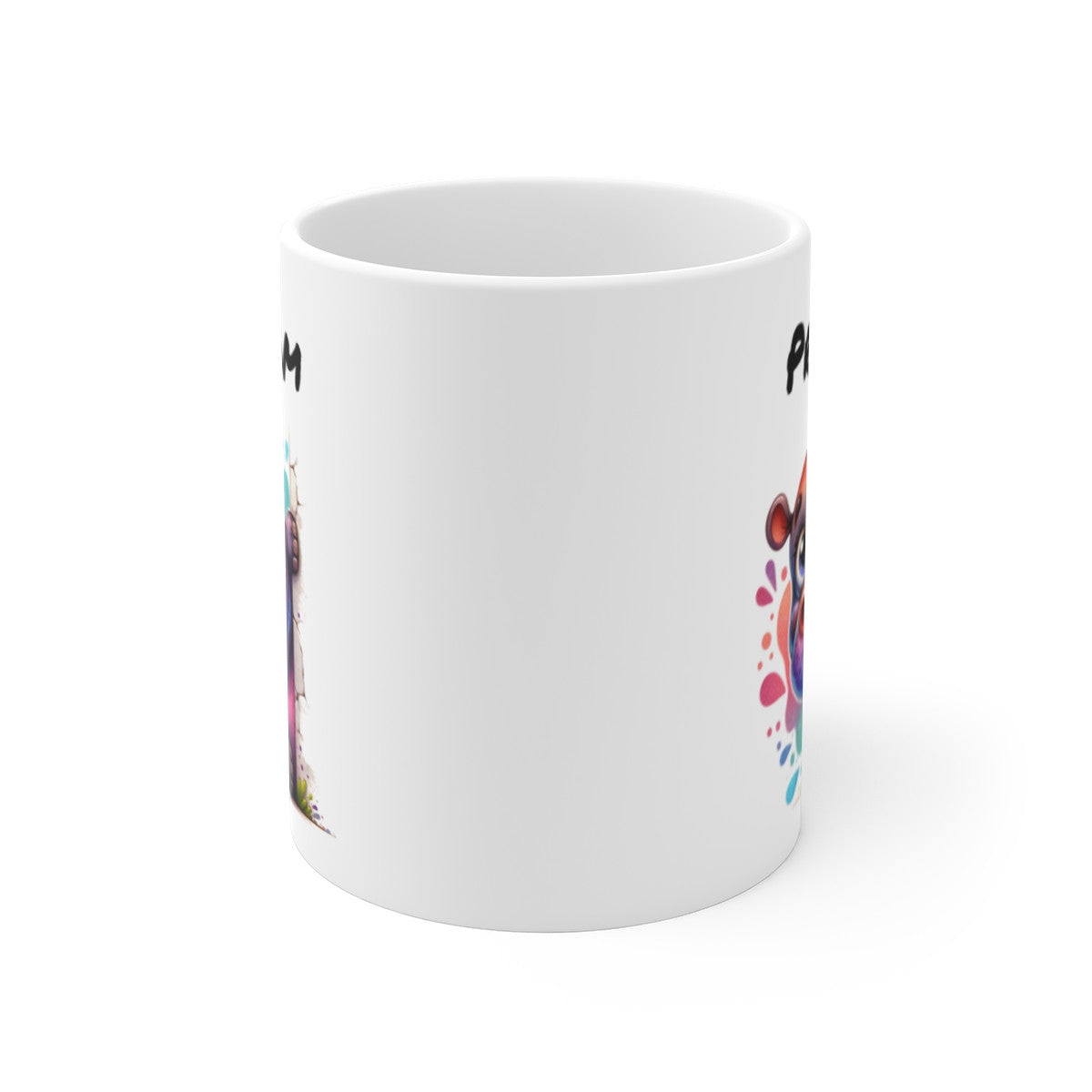 Tasse Personnalisable Hippopotame Mignon – Mug Prénom Animal Rigolo – Cadeau Original 325ml