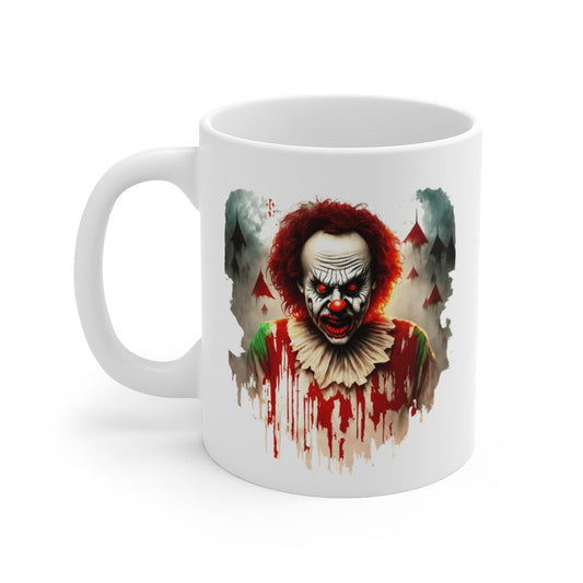 Mug Clown Horreur 325ml – Tasse Céramique Design Effrayant – Cadeau Halloween Film Horreur