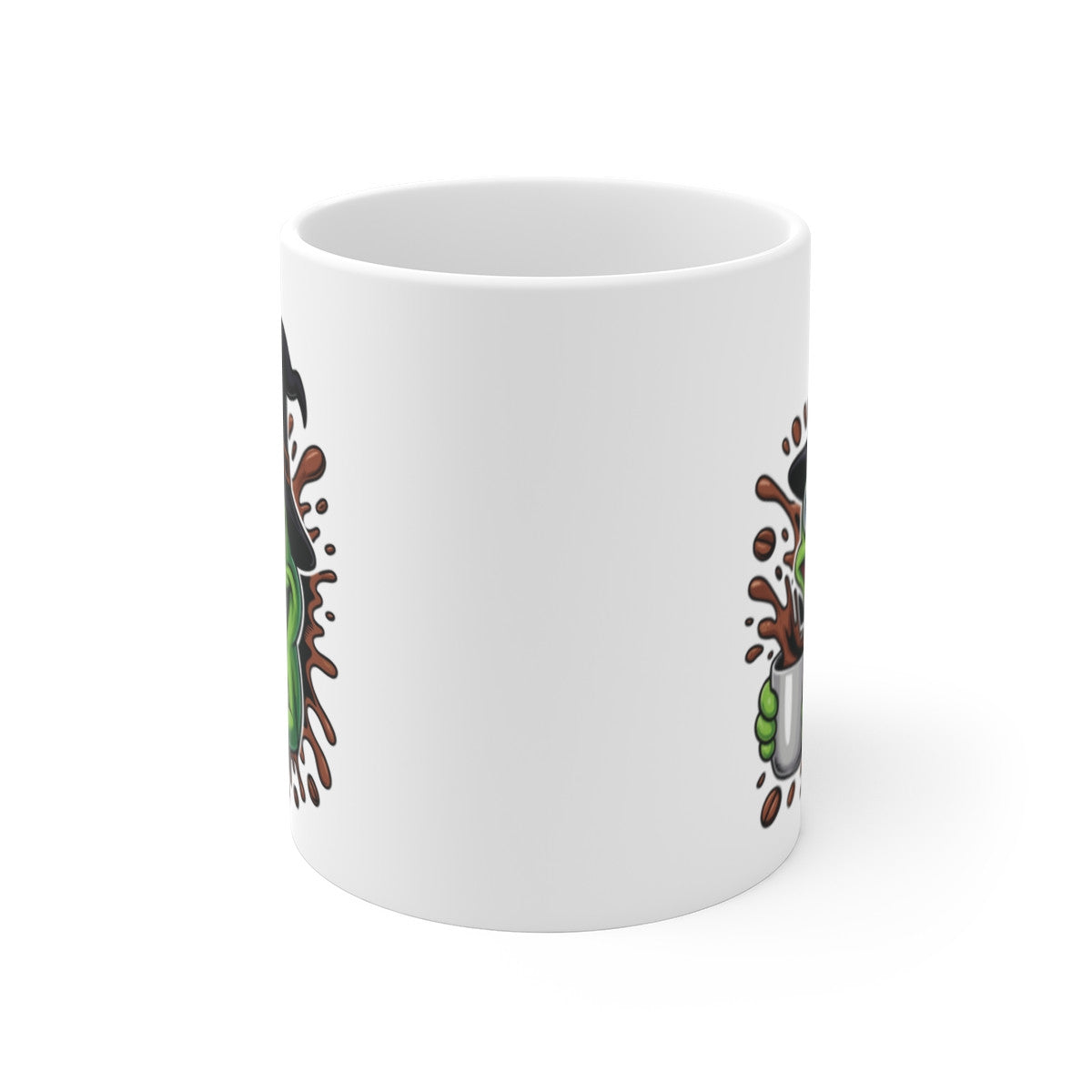 Mug Grenouille Sorcière Halloween 325ml – Tasse Céramique Drôle avec Café – Cadeau Original Fête d’Halloween