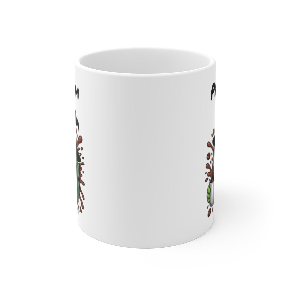 Mug Personnalisé Grenouille Sorcière Halloween 325ml – Tasse Céramique Prénom Drôle et Festif – Cadeau