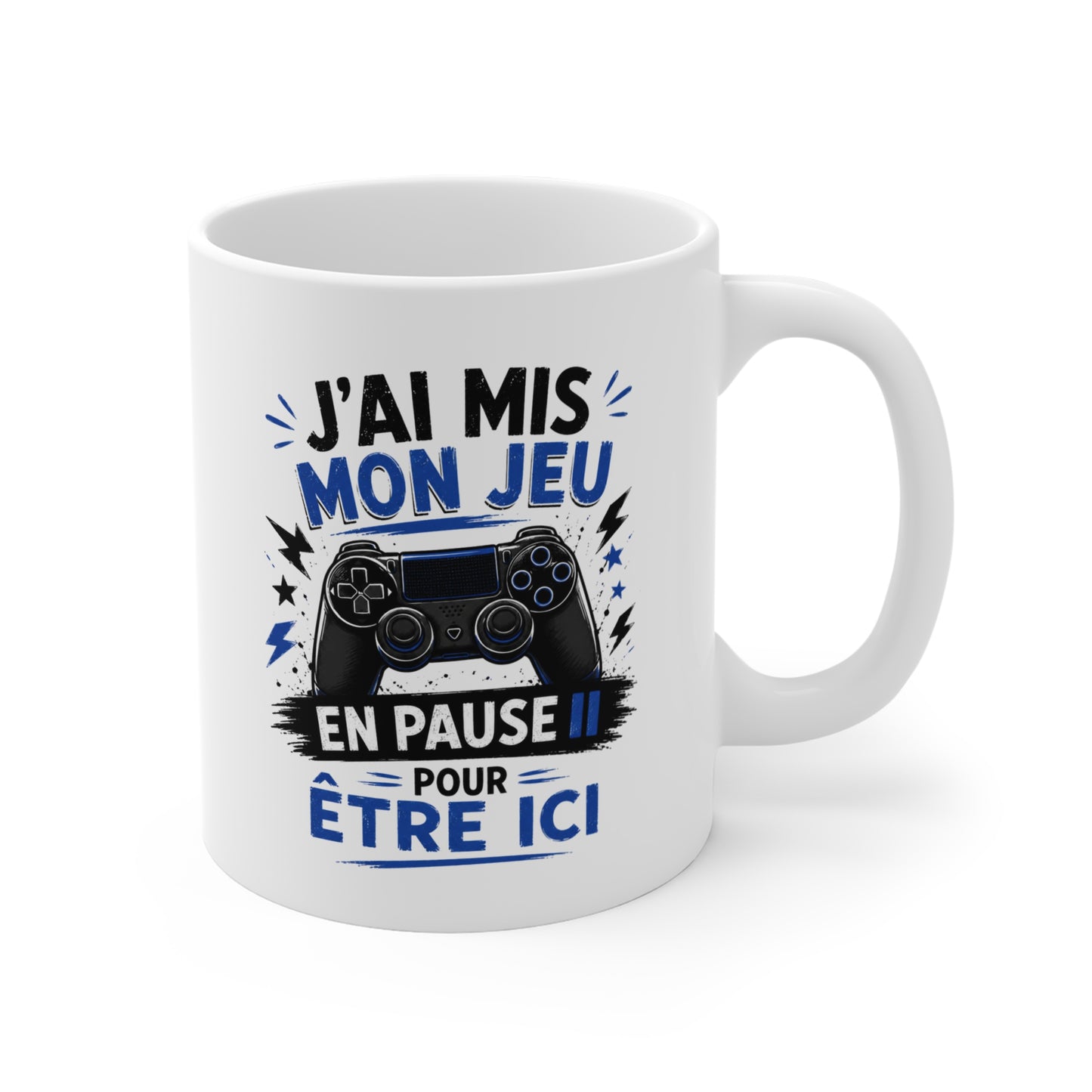 Mug Gaming Homme et Femme – Gamer Jeu Vidéo Manette Console – Cadeau Original Geek pour Passionné de Jeux Vidéo 325 ml