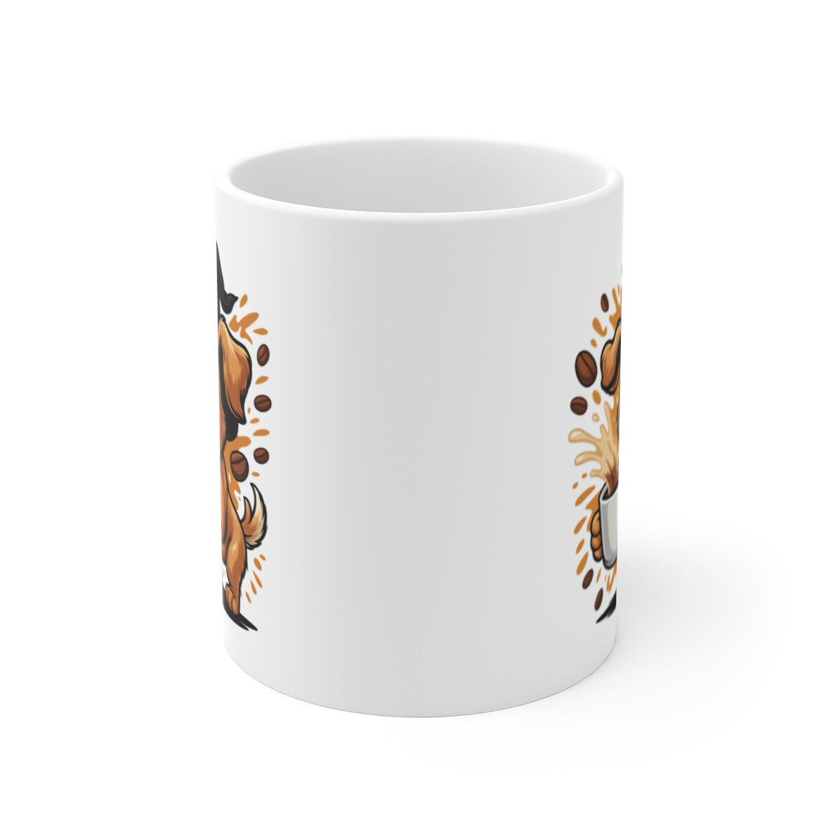 Mug Halloween Chien Sorcier – Tasse Céramique 325ml – Cadeau Original Café Thé Chocolat Chaud