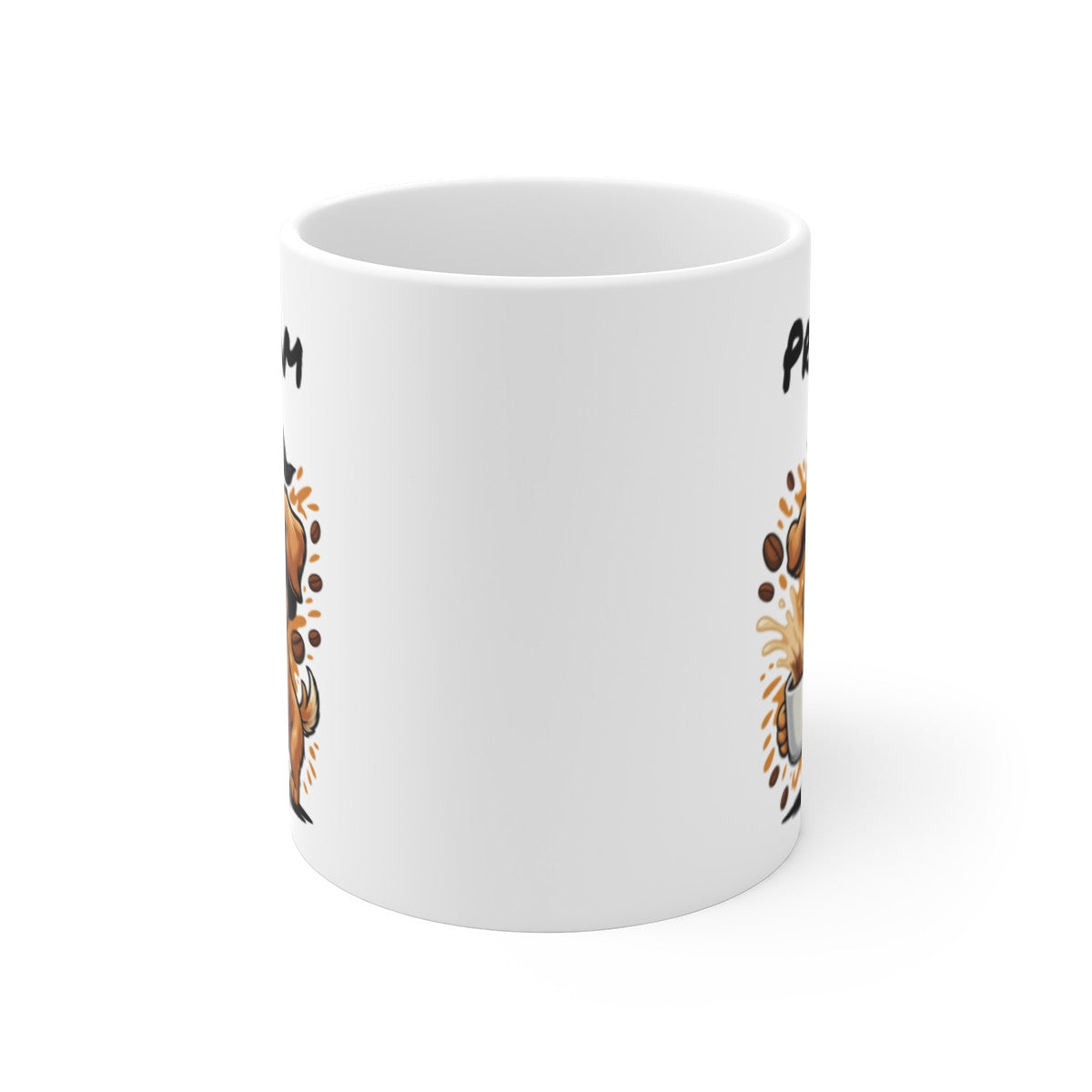 Mug Halloween Personnalisable Chien Sorcier – Tasse Céramique 325ml avec Prénom – Cadeau Original Café Thé Chocolat Chaud