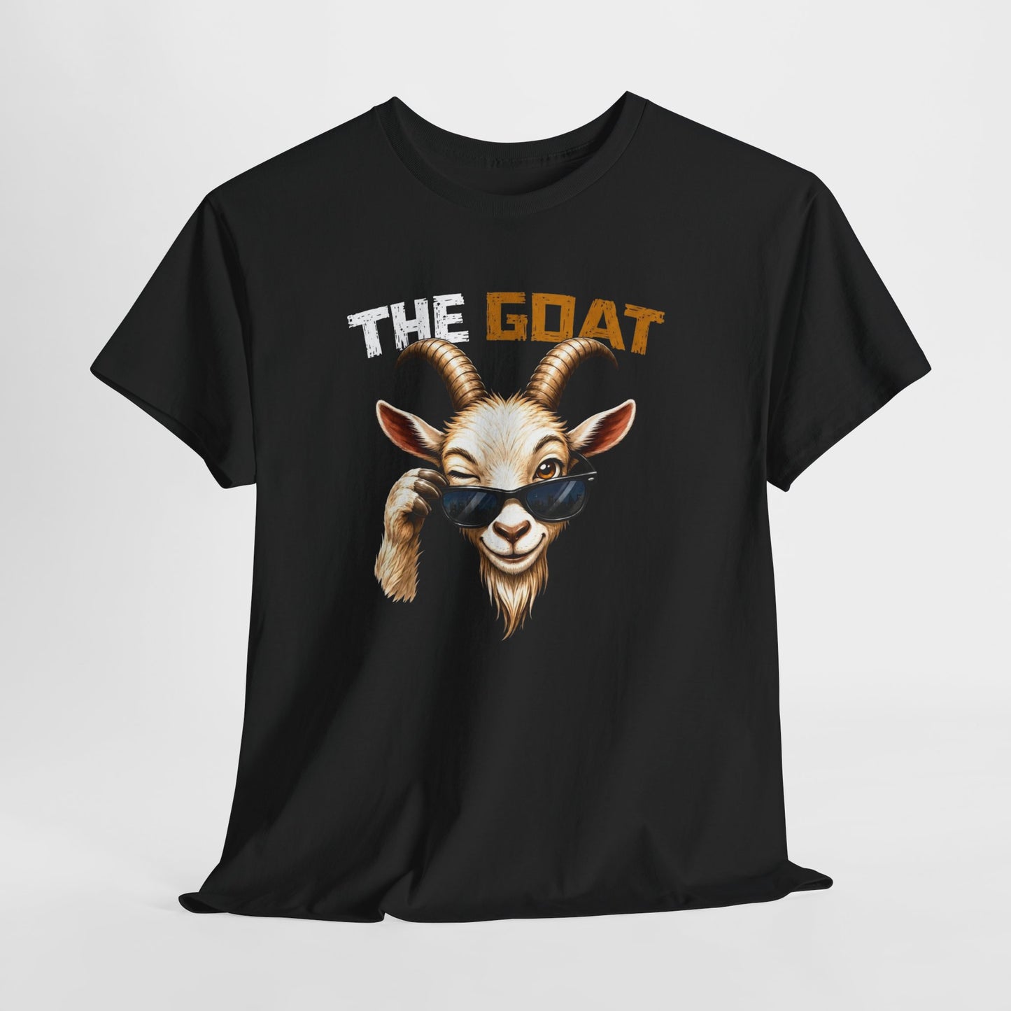 Tee Shirt The Goat Chèvre Cool – T-Shirt Humour Animal avec Lunettes – Cadeau Homme Femme Original