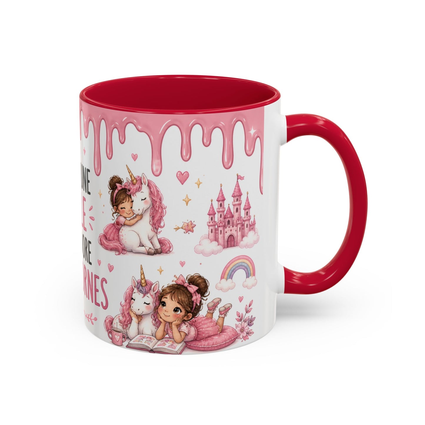 Tasse Juste Une Fille Qui Adore Les Licornes – Mug Licorne Kawaii et Univers Féérique – Céramique 325ml