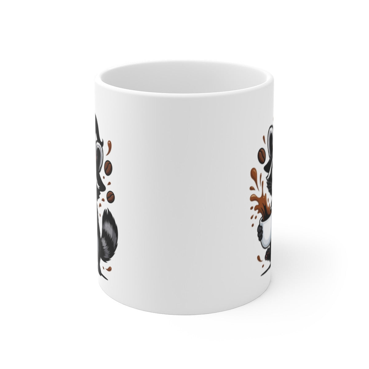 Mug Raton Laveur Sorcier Café – Tasse Céramique 325ml – Illustration Animalière Drôle Halloween