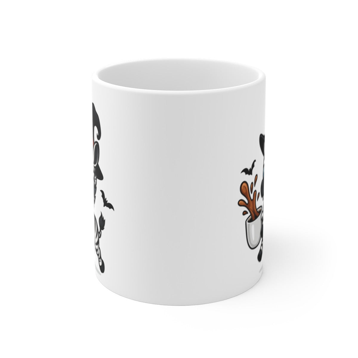 Mug Zèbre Sorcier Café – Tasse Céramique 325ml – Illustration Animalière Drôle Halloween
