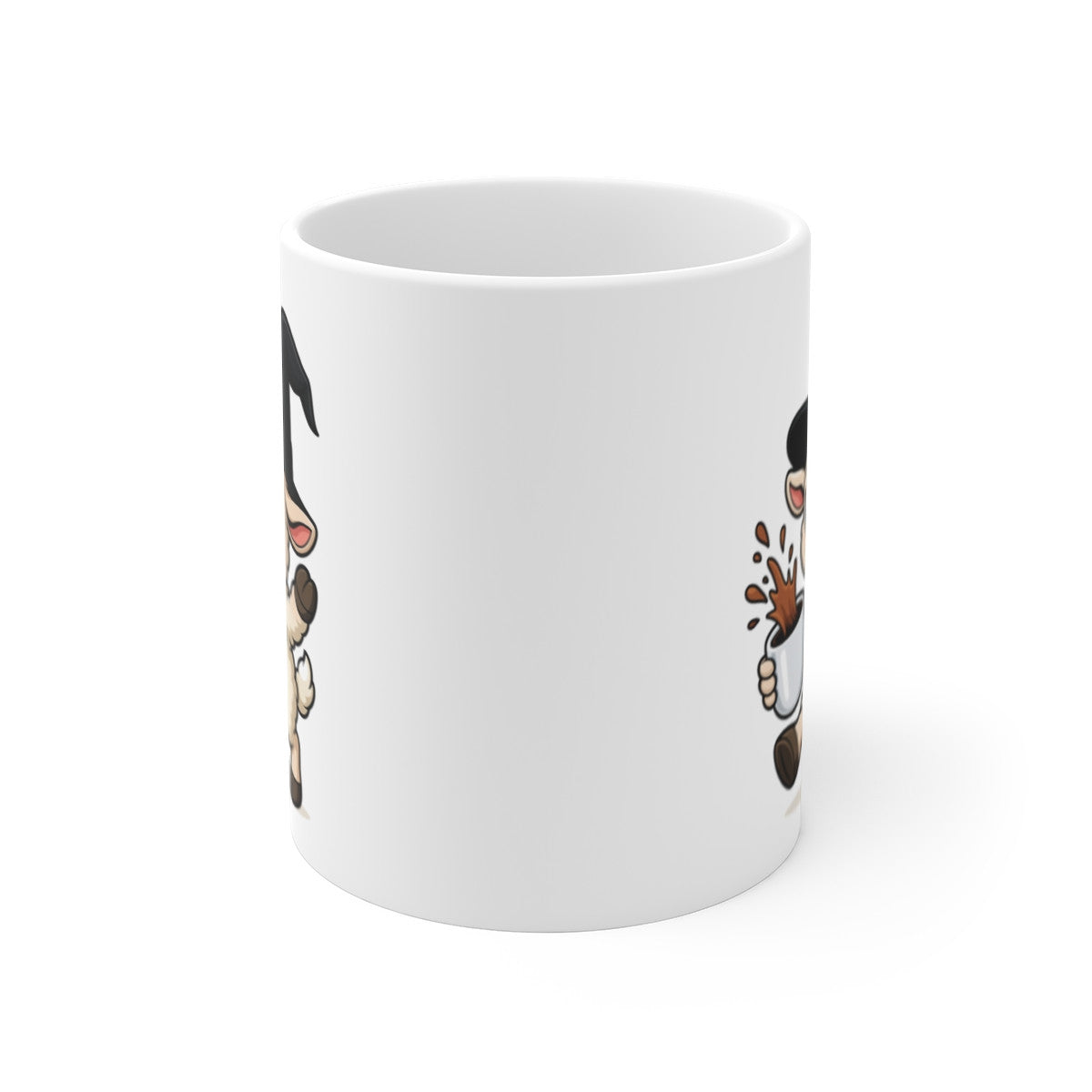 Mug Mouton Sorcier Café – Tasse Céramique 325ml – Illustration Animalière Drôle Halloween