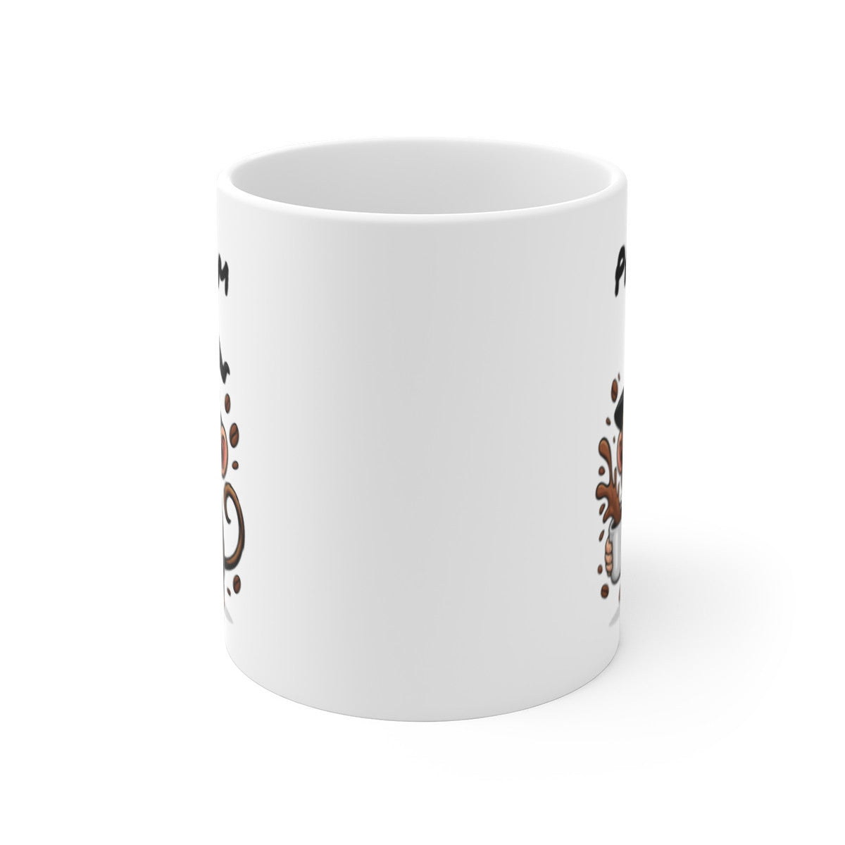Mug Personnalisé Singe Sorcier Café – Tasse Halloween Animaux – Prénom au Choix – Cadeau Original
