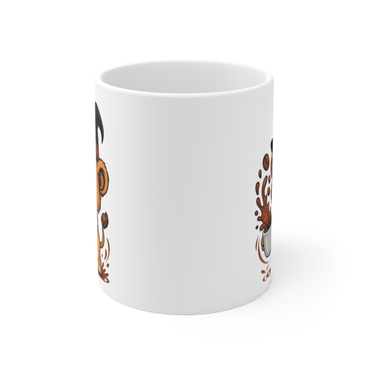 Tasse Lionceau Sorcière Halloween – Mug Céramique Café 325ml – Cadeau Fantaisie Original