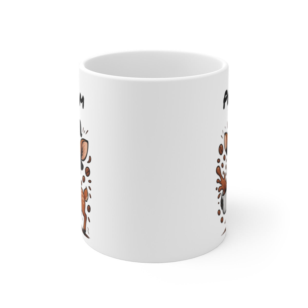 Tasse Personnalisable Faon Sorcier Café – Mug Prénom Halloween Mignon 325ml – Cadeau Original Animaux