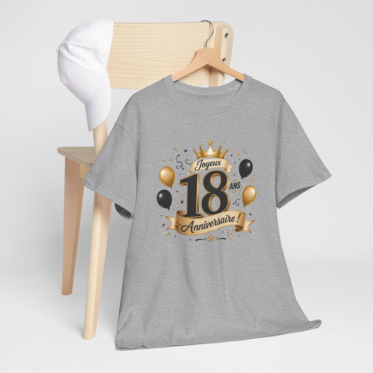 Tee Shirt Anniversaire 18 Ans Homme et Femme Joyeux Anniversaire Cadeau 18 Ans Idée Cadeau Adulte