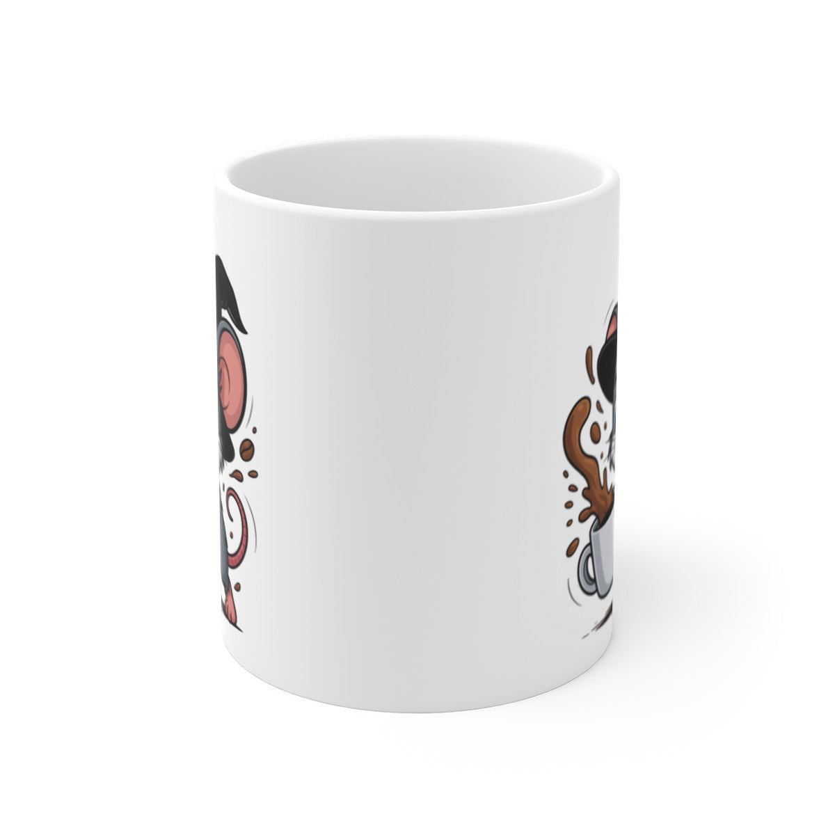 Mug Céramique Souris Sorcière Café – Tasse Halloween Animaux Mignonne 325ml – Cadeau Original Thé Chocolat