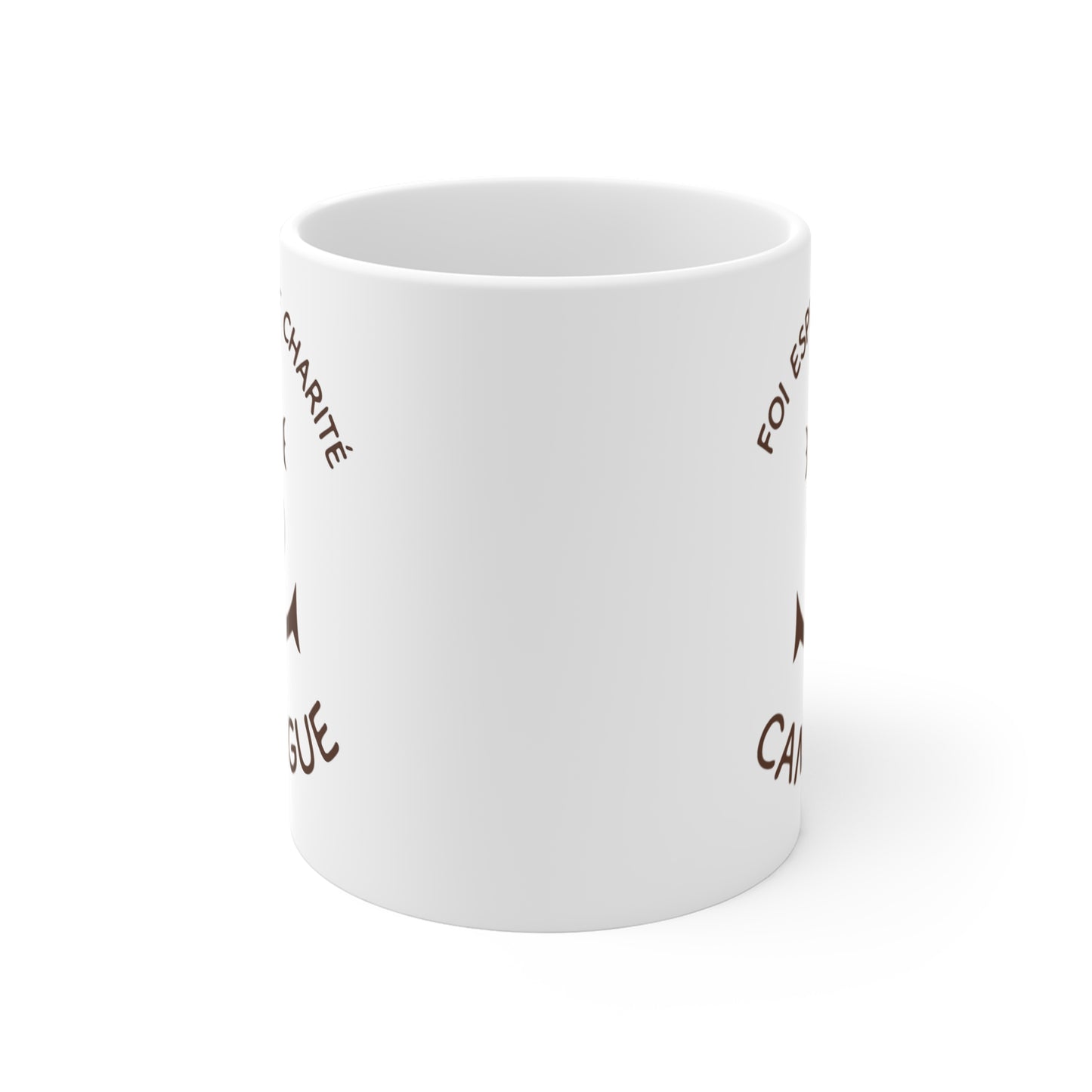 Tasse Céramique Camargue 325ml – Symbole Foi Espérance Charité – Mug Tradition Provençale