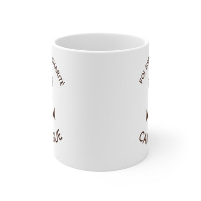 Tasse Céramique Camargue 325ml – Symbole Foi Espérance Charité – Mug Tradition Provençale