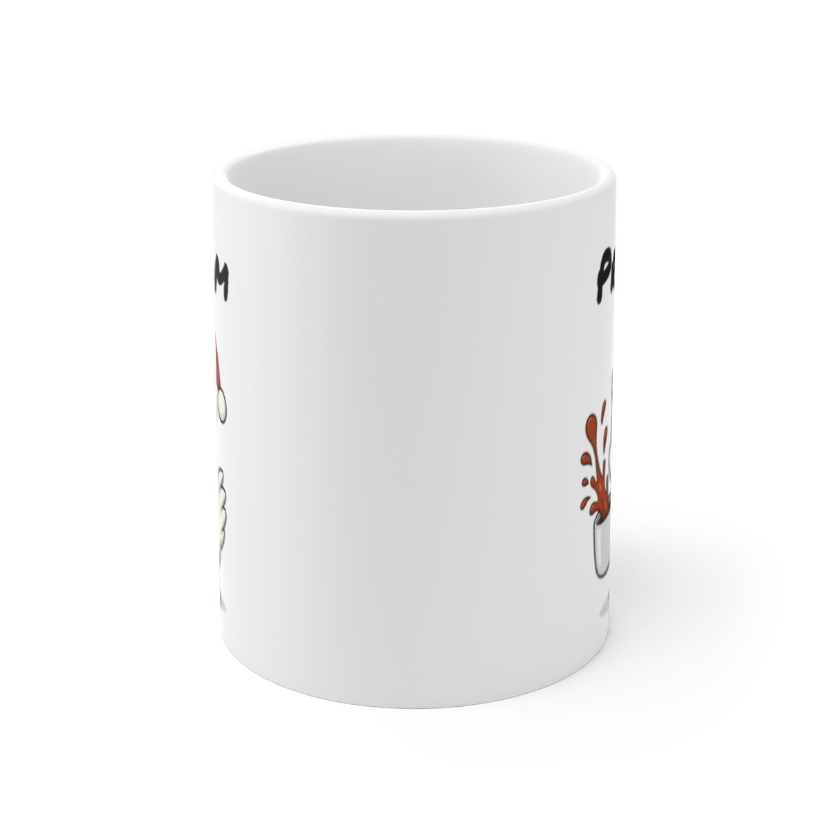 Tasse Personnalisable Poule Noël – Mug Prénom Céramique 325ml – Cadeau Fêtes Mignon Original
