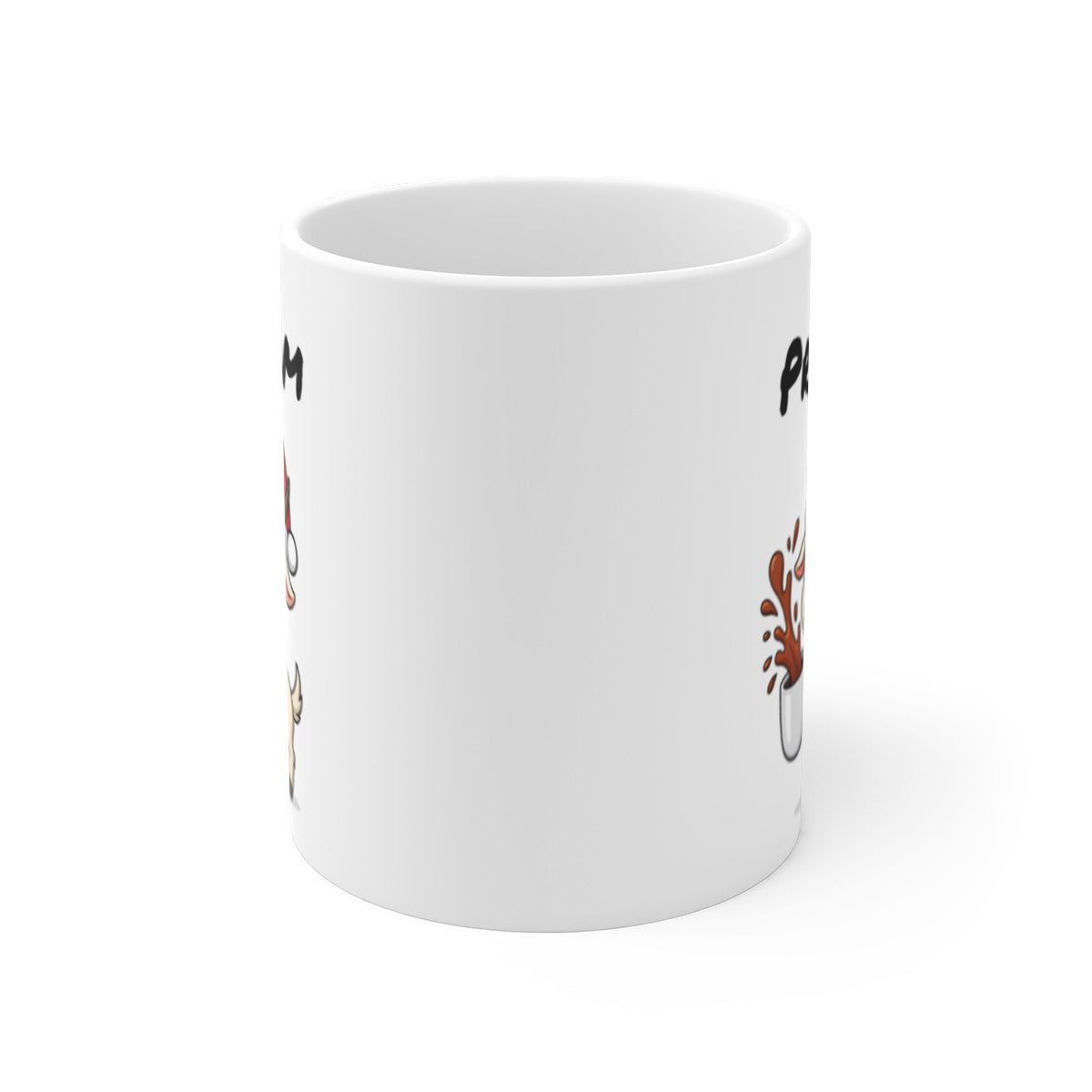 Tasse Personnalisable Chèvre Noël – Mug Prénom Céramique 325ml – Cadeau Fêtes Mignon Original