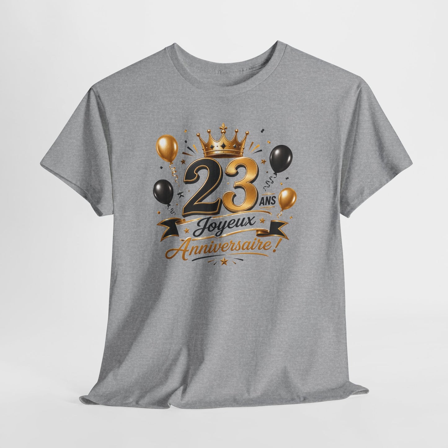 Tee Shirt Anniversaire 23 Ans Homme et Femme Joyeux Anniversaire Cadeau 23 Ans Idée Cadeau Adulte