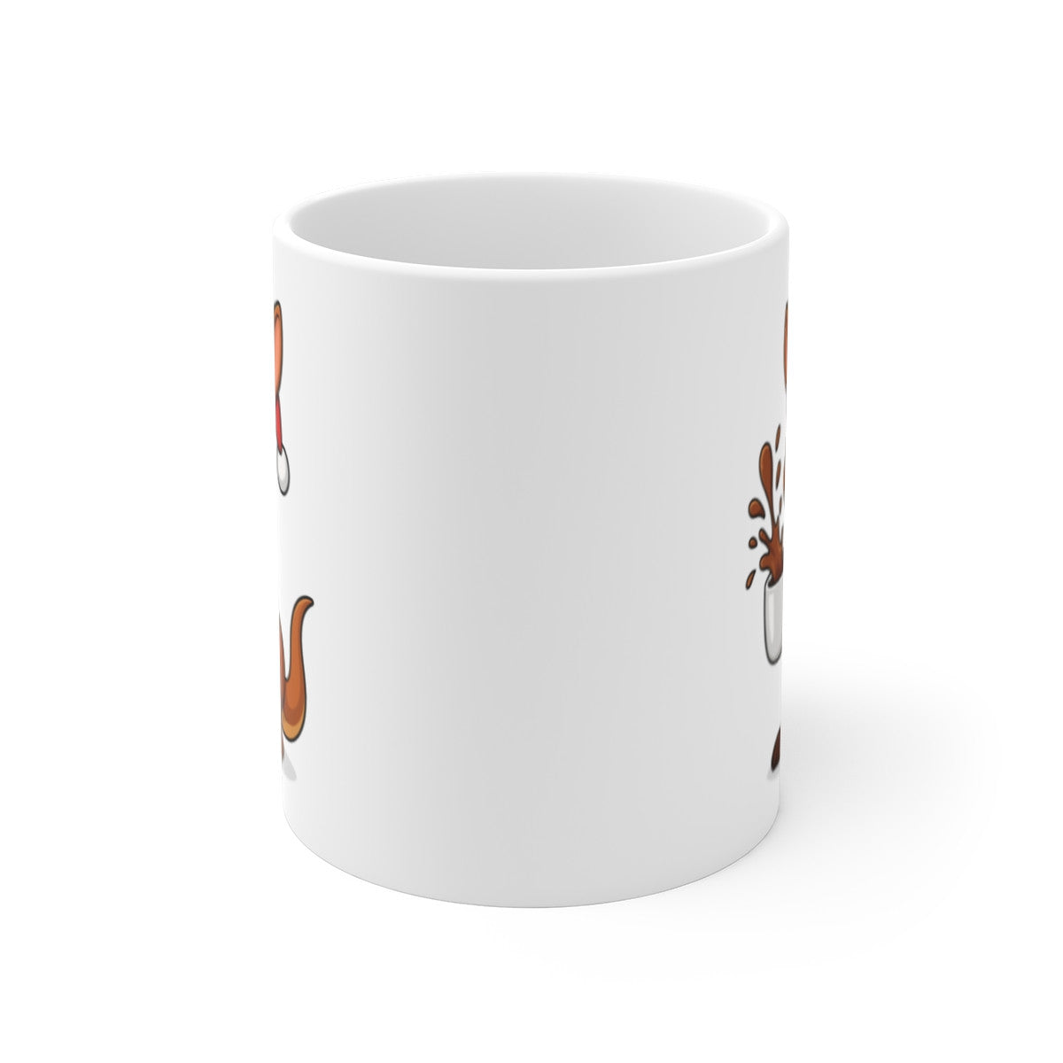 Mug Céramique 325 ml Kangourou Noël – Tasse Festive Micro-ondes & Lave-vaisselle – Cadeau Animal