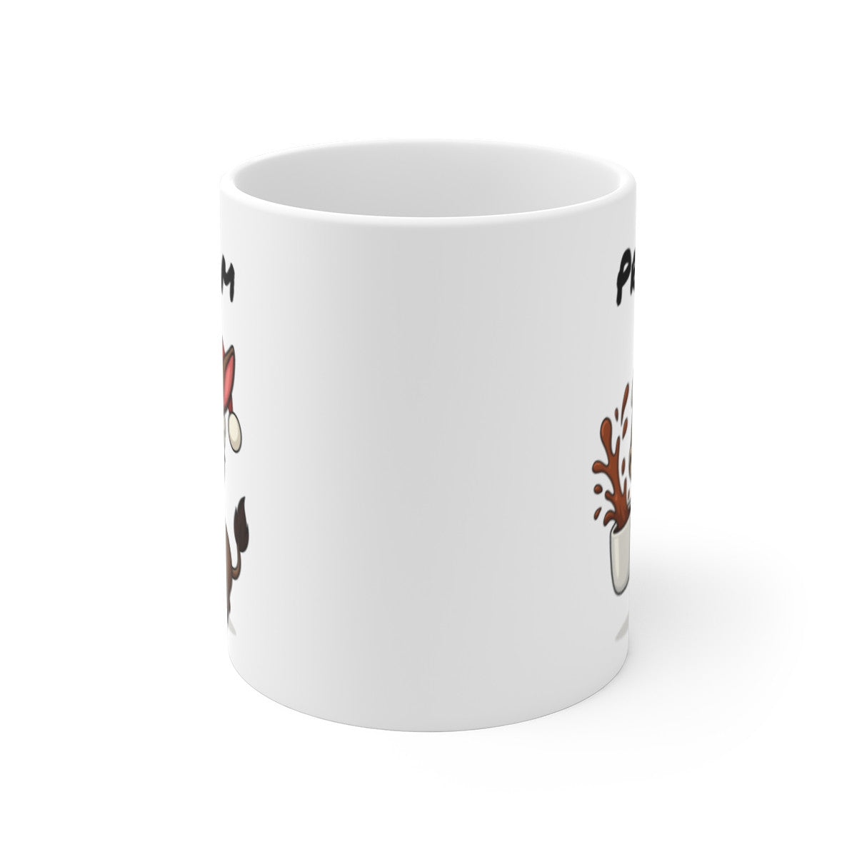 Tasse Personnalisable Âne Noël – Mug Prénom Aquarelle – Cadeau Animal Mignon Fêtes 325 ml