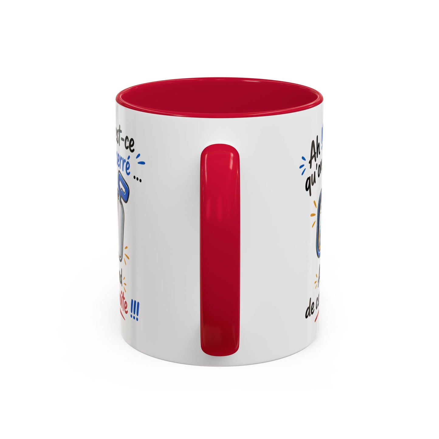 Mug Humour Sardines – Ah Qu’est-ce Qu’On Est Serré Au Fond De Cette Boîte – Tasse Drôle Cadeau Original Fun Céramique 325ml
