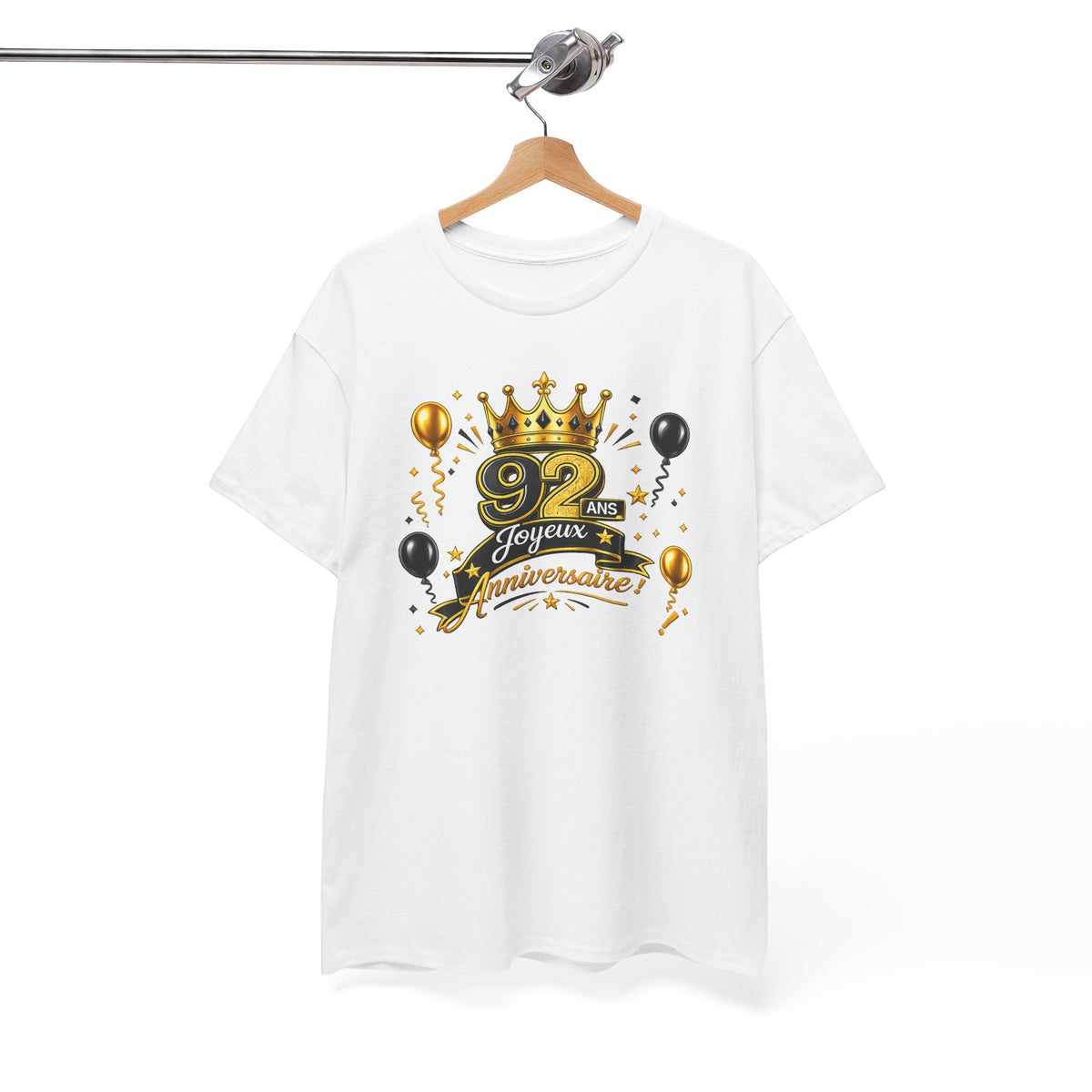 Tee Shirt Anniversaire 92 Ans Homme et Femme – Joyeux Anniversaire – Cadeau 92 Ans