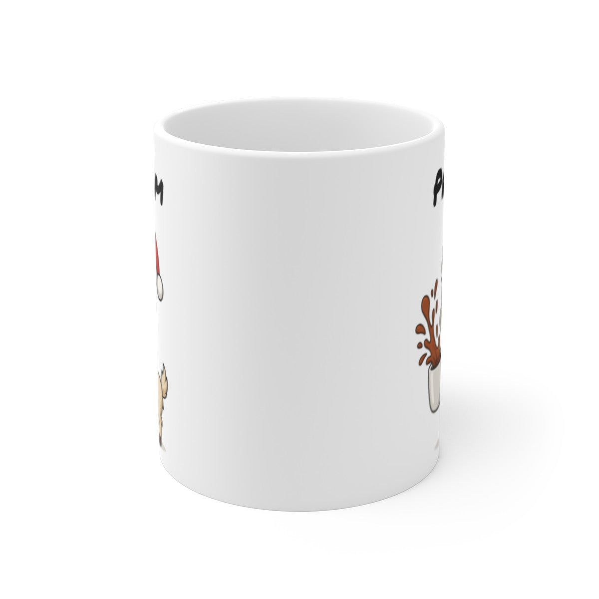 Tasse Personnalisable Lama Noël – Mug Prénom Aquarelle – Cadeau Animal Mignon Fêtes 325 ml