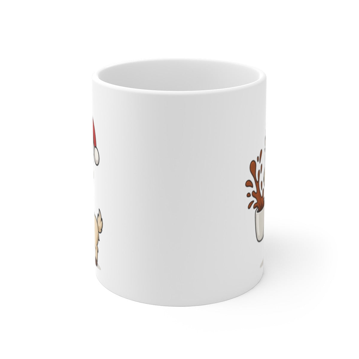 Mug Céramique 325 ml Lama Noël – Tasse Festive Micro-ondes & Lave-vaisselle – Cadeau Animal Mignon