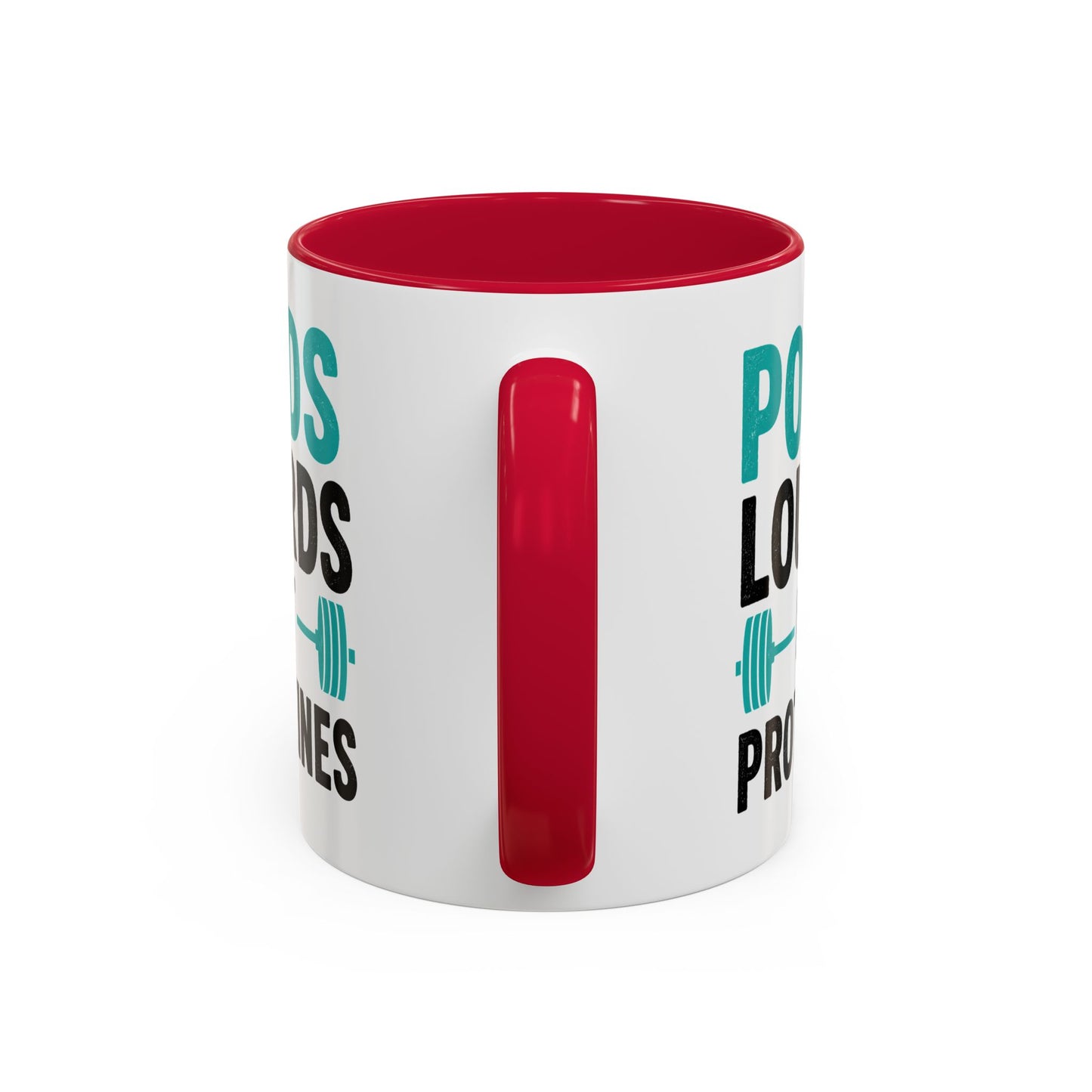 Mug Fitness Musculation – Tasse Haltères Protéines – Cadeau Sportif Original Homme et Femme Noir Bleu Rouge