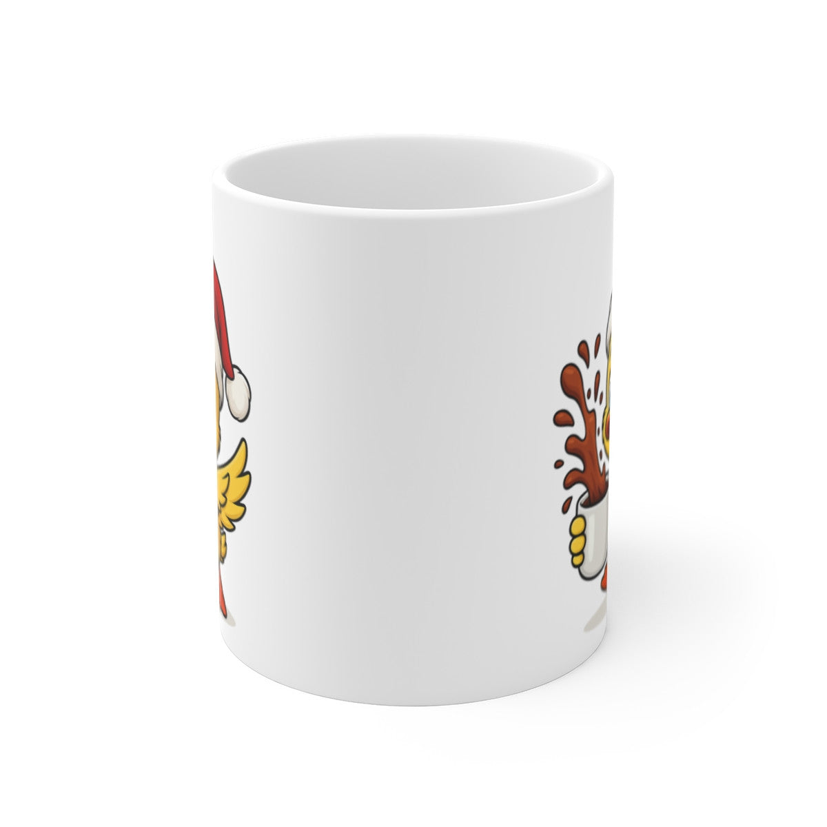 Mug Céramique 325 ml Caneton Noël – Tasse Festive Micro-ondes & Lave-vaisselle – Cadeau Animal Mignon