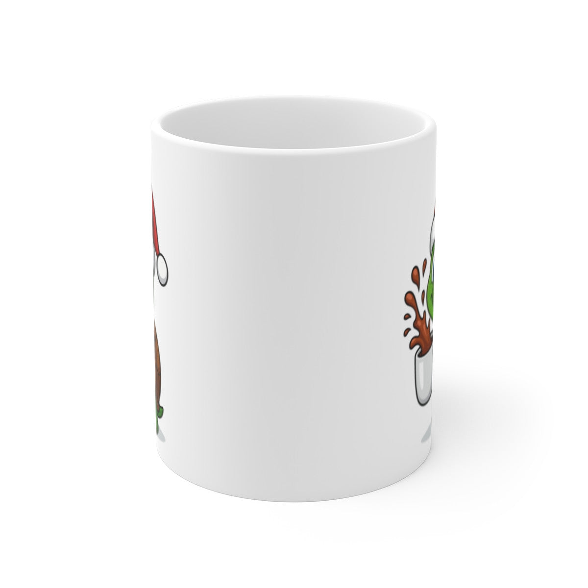 Mug Céramique 325 ml Tortue Noël – Tasse Festive Micro-ondes & Lave-vaisselle – Cadeau Animal Mignon