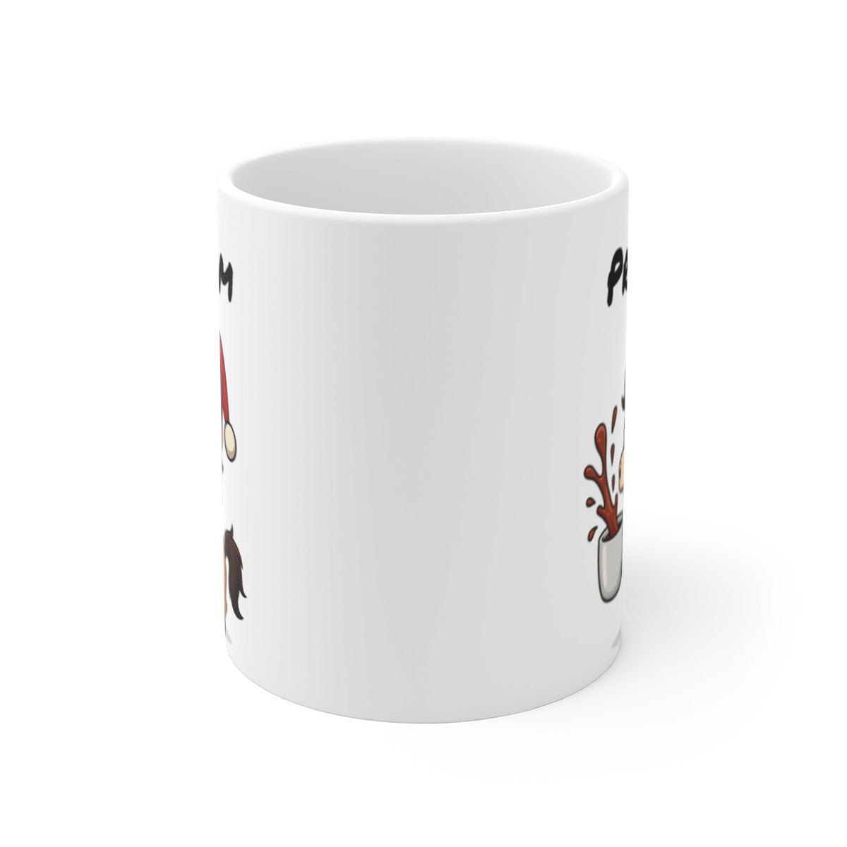 Mug Céramique 325 ml Cheval de Noël – Tasse Personnalisable avec Prénom – Cadeau Fêtes Équestre