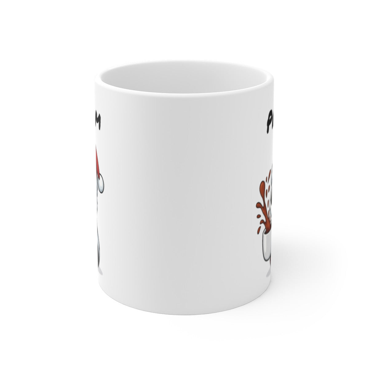 Tasse Personnalisable Panda Noël – Mug Prénom Cacao – Cadeau Hiver Mignon Céramique 325 ml
