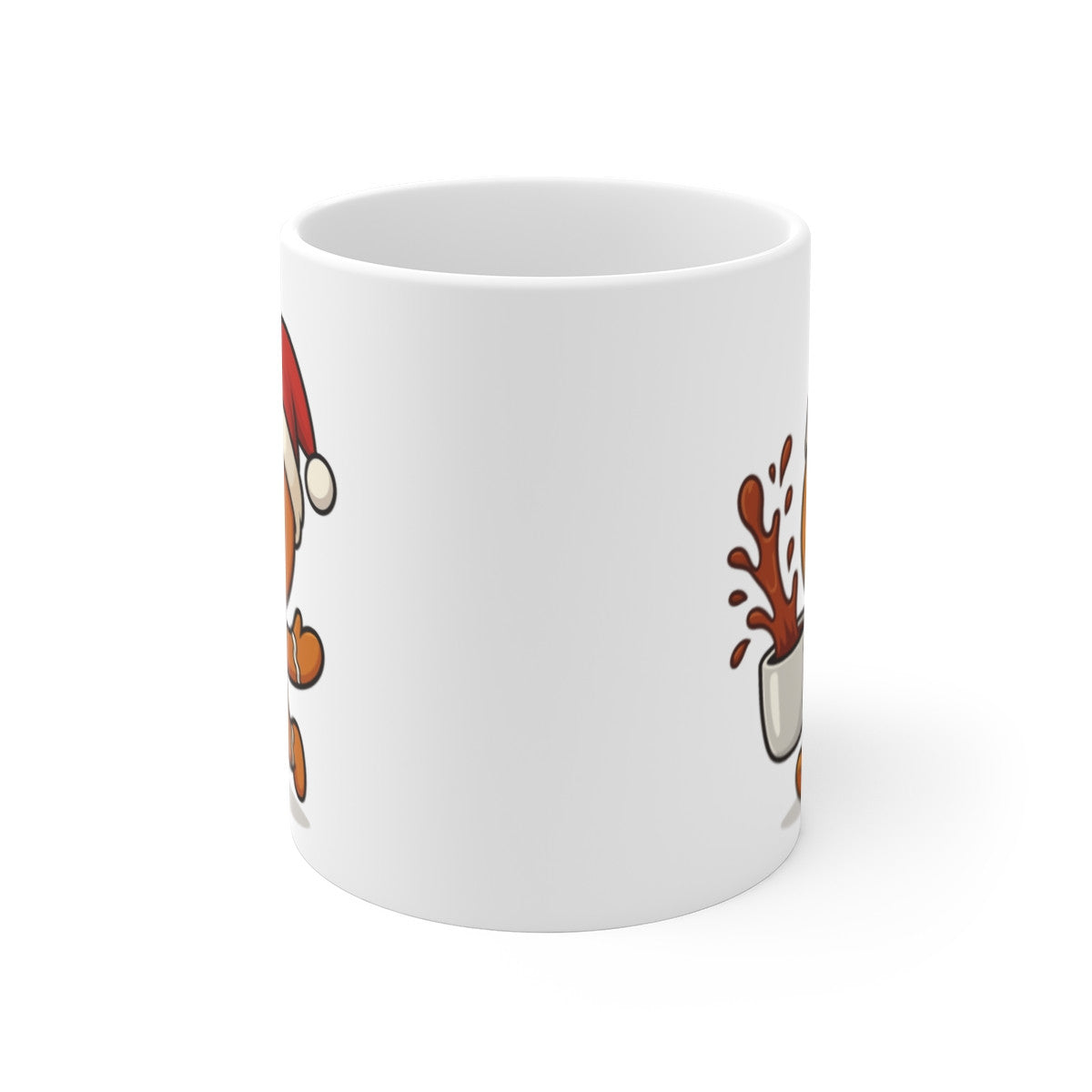 Mug Bonhomme Pain d’Épices Noël – Tasse Céramique 325 ml – Cadeau Hiver Mignon Chocolat Café Thé