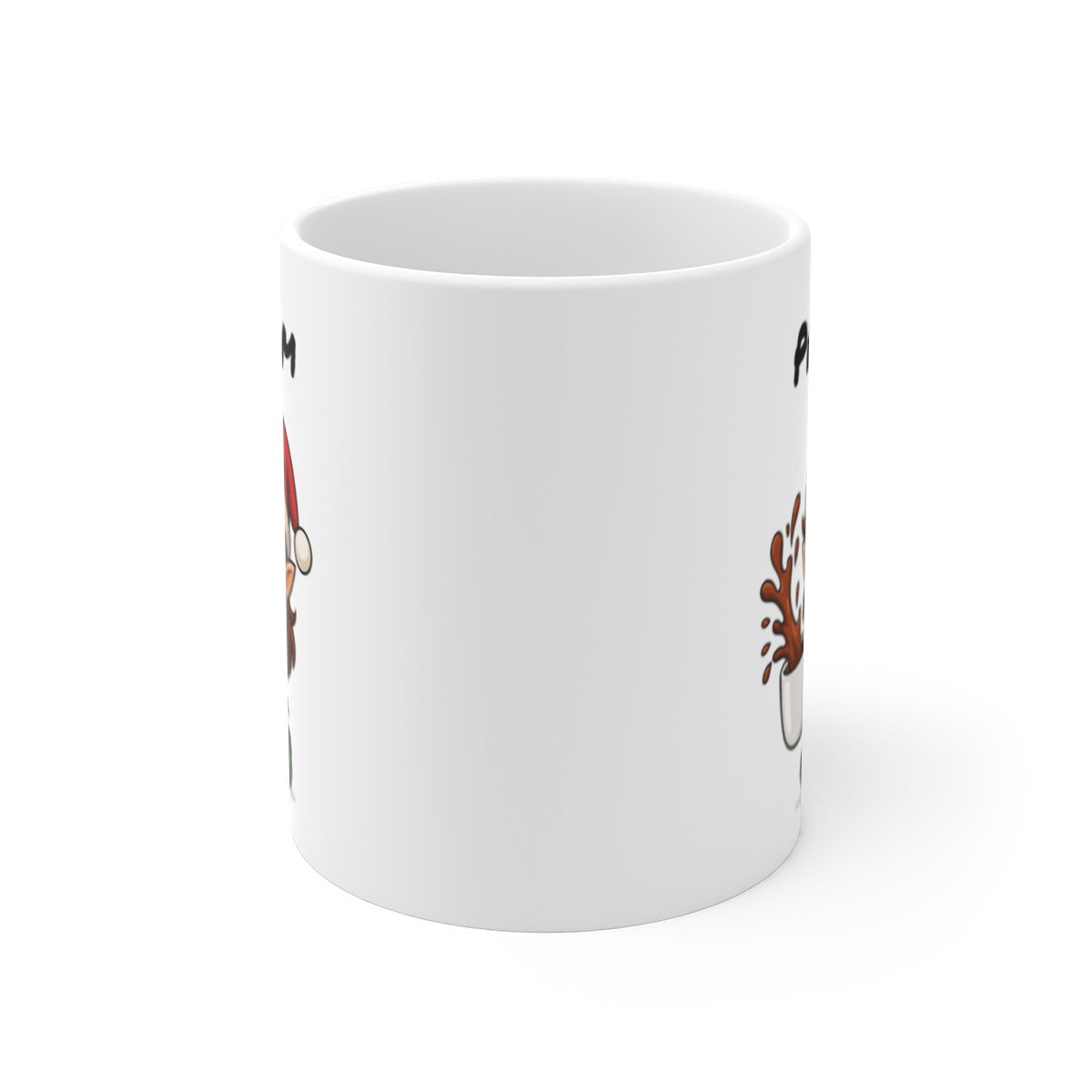 Tasse Personnalisable Lutine Noël – Mug Prénom Cacao – Cadeau Hiver Mignon Céramique 325 ml