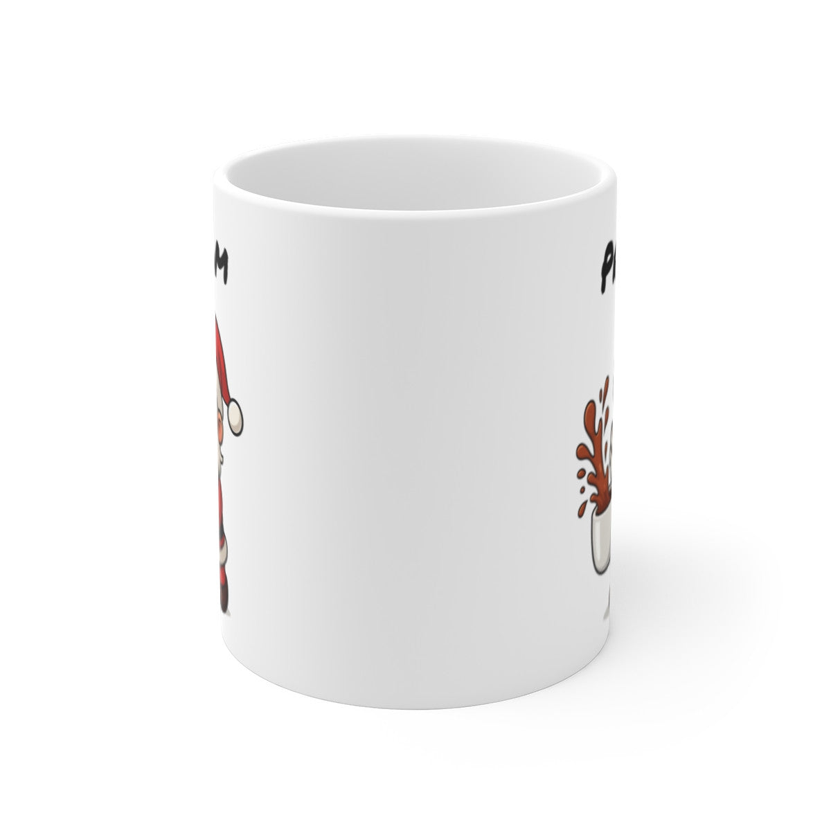 Tasse Personnalisable Père Noël – Mug Prénom Cacao – Cadeau Hiver Mignon Céramique 325 ml