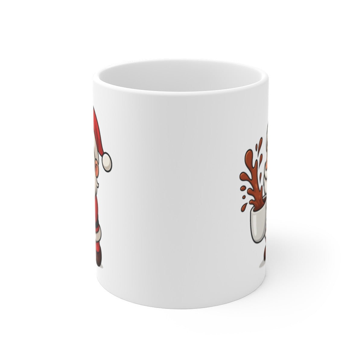 Mug Père Noël – Tasse Céramique 325 ml – Cadeau Hiver Mignon Chocolat Café Thé