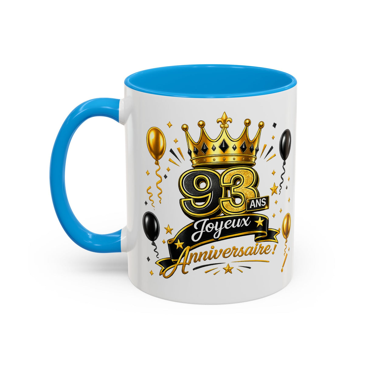 Mug Joyeux 93 Ans – Tasse Anniversaire 93 Ans – Cadeau Original pour Femme Homme – Idée Cadeau 93e Anniversaire
