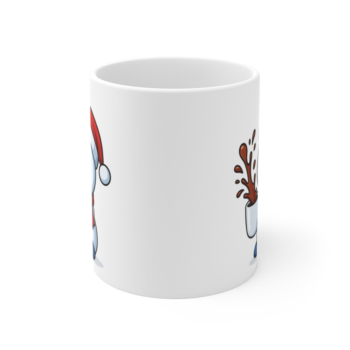 Mug Bonhomme de Neige Noël – Tasse Céramique 325 ml – Cadeau Hiver Mignon Chocolat Café Thé