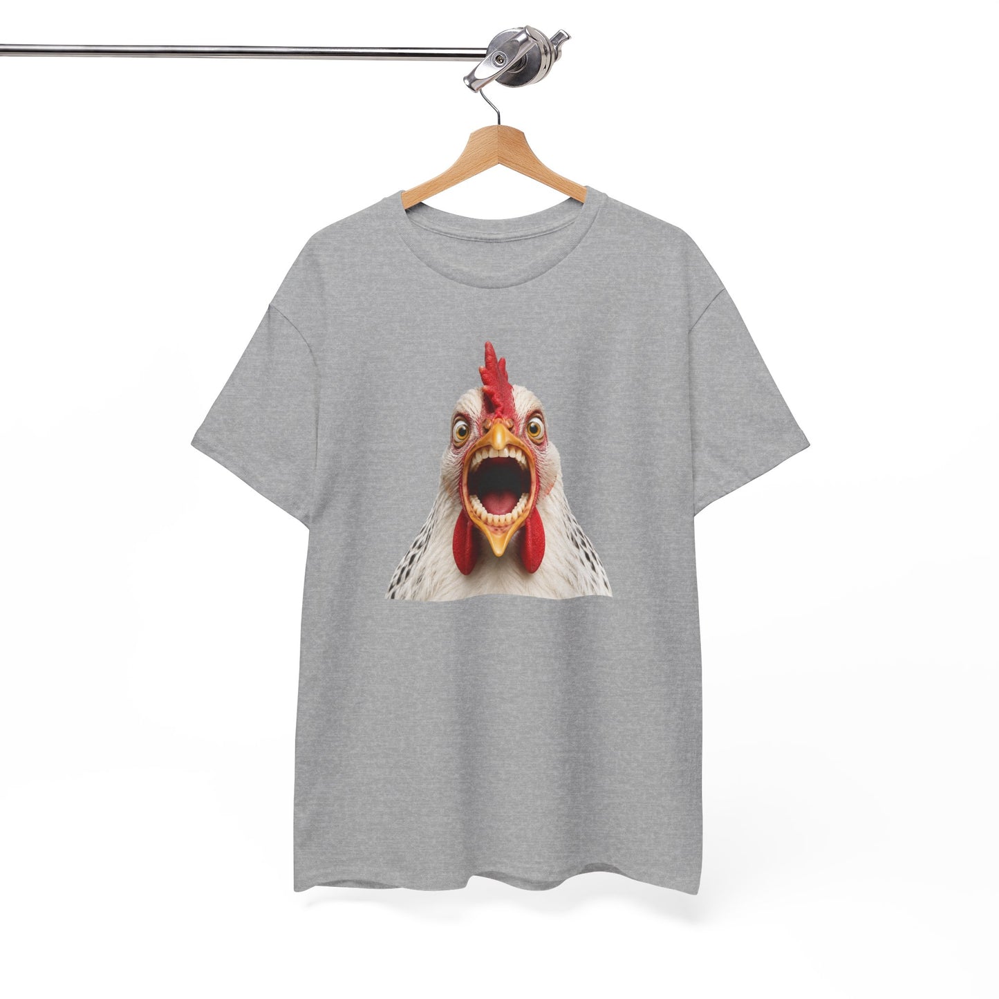 Tee-Shirt Humour Homme et Femme – Poule Drôle Expression Surprenante – Idée Cadeau Original Amateur Animaux Ferme Anniversaire