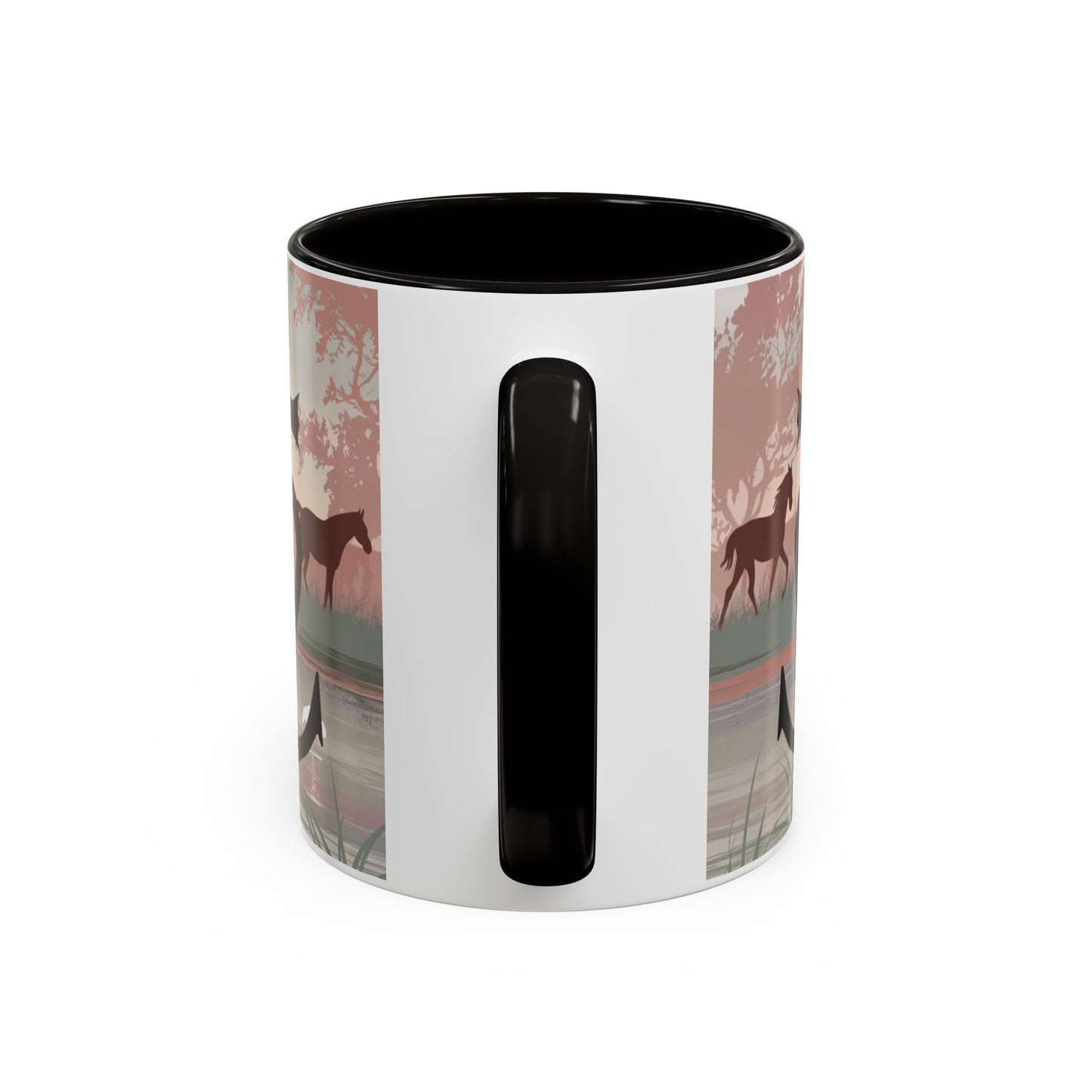Mug Camargue Éternelle – Tasse Chevaux Camargue Flamants Roses Croix Camarguaise – Cadeau Tradition Camarguaise 325ml