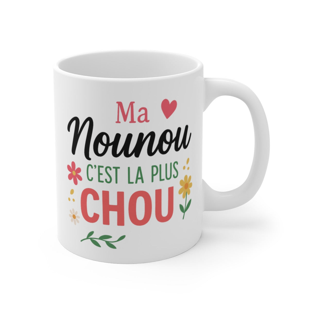 Mug Ma Nounou C’est la Plus Chou – Tasse Céramique 325 ml – Cadeau Assistante Maternelle