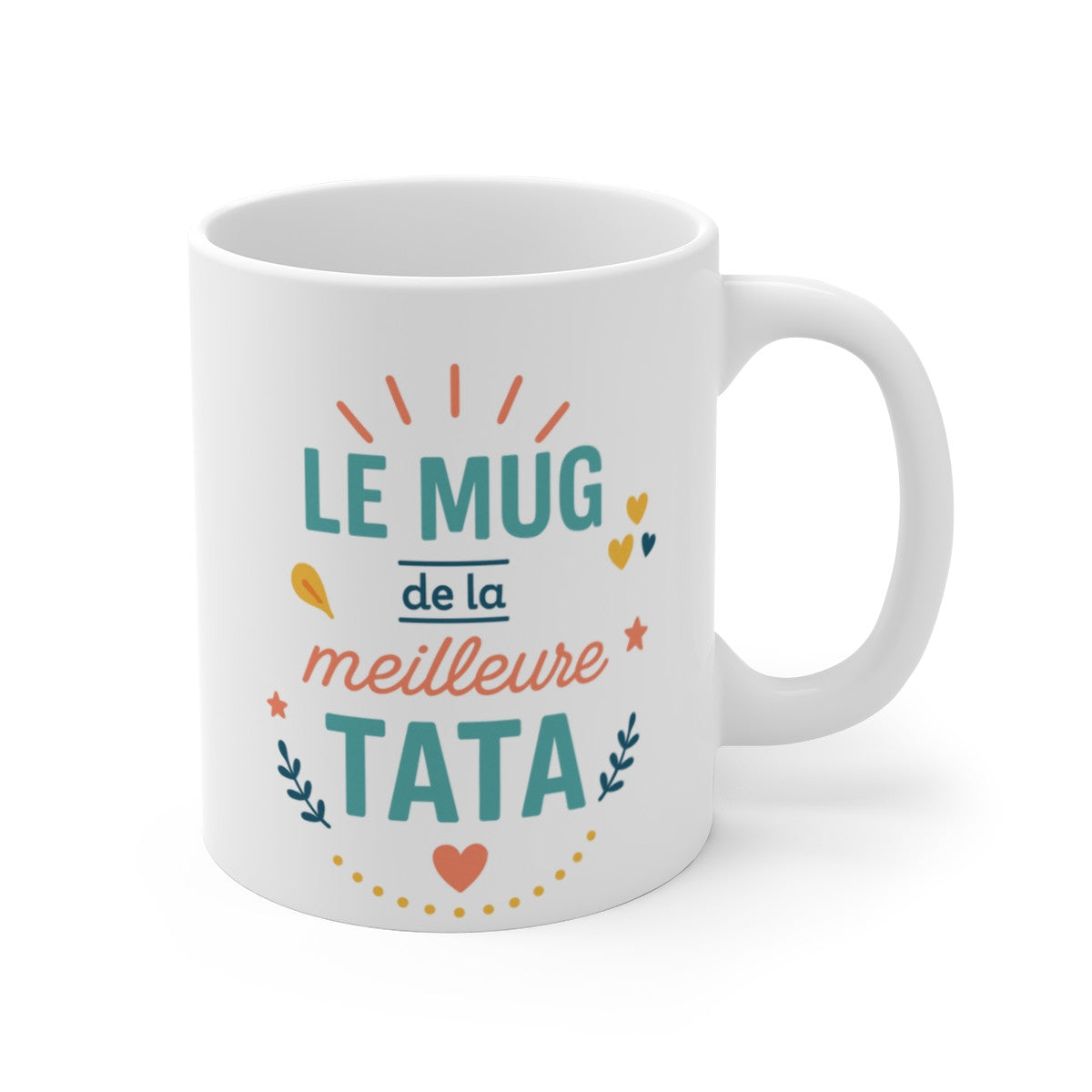 Mug de la Meilleure Tata – Tasse Céramique 325 ml – Cadeau Original Anniversaire Fête